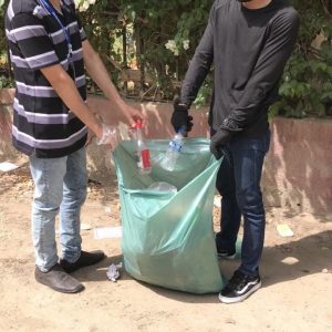 Garbage cleaning and Plantation drive
